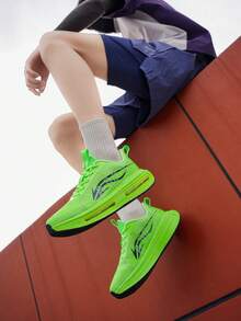 Unisex Fashion Sneakers - Low-Top All-Terrain Grip, Shock-Absorbing & Durable Outsole, Cushioned, White/Orange/Black/Green Athletic Shoes Suitable For Outdoor, Gym, Hiking And Daily Wear