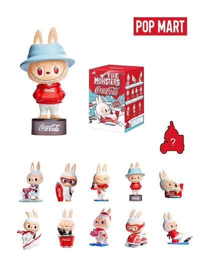  POP MART LABUBU THE MONSTERS 코카콜라 시리즈 블라인드 박스 단일 블라인드 박스, 100% 정품-가방&차량 펜던트-휴일 선물-밀봉된 미스터리 박스-할로윈 시즌-랜덤 밀봉 수집품(단 하나의 박스만)최종 판매