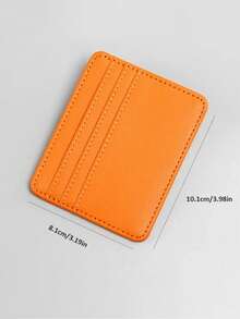 Ultra-Thin Minimalist Wallet, Front Pocket Wallet, RFID Blocking, Unisex Credit Card Holder, Large Capacity Card Slots, Small Card Slots, Multi-Card Slots Card Holder, Ladies Mini Leather PU Card Case, Card Wallet, Card Wallet, Large Capacity Card Slots, Small Card Wallet, Multi-Card Slots Card Wallet - Multicolor - View 9