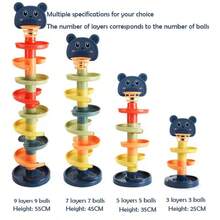 [Đồ chơi cảm giác Montessori] Bóng lăn cho bé, Đồ chơi thông minh giáo dục sớm 0-36 tháng, Bộ bóng trượt đẩy kéo, Đồ chơi giáo dục rèn luyện cảm giác cho trẻ em, Trò chơi tương tác giữa cha mẹ và con cái - Nhiều màu - Xem 9