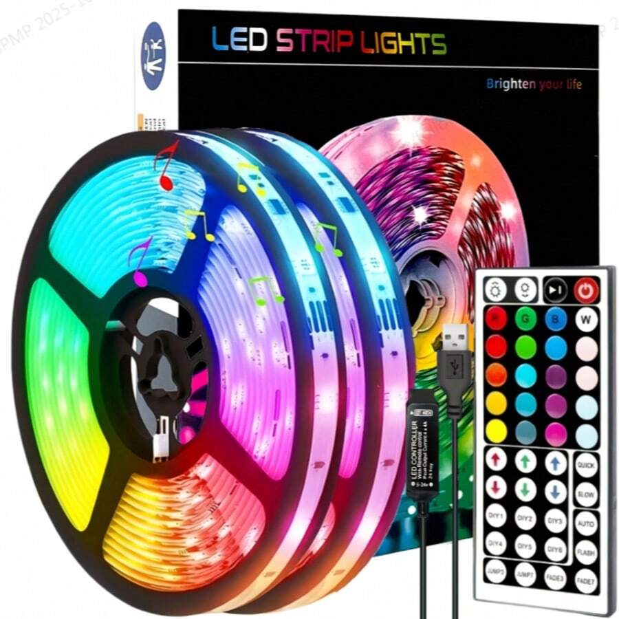 LED灯带红外遥控RGB灯光装饰客厅氛围灯带柔性灯装饰串