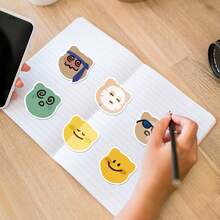 50pcs Colorful Bear Emotion Series Graffiti Stickers, Wholesale For Water Bottles, Phones, Computers, Skateboards Decoration