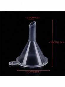 20pcs Transparent Plastic Mini Funnels, Suitable For Laboratory Bottles, Essential Oils, Perfumes, Spices, Sand, Paints And Powders - Essential Tool For Precise Measurement And Transfer - Multicolor - View 5