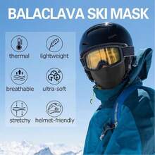 Pasamontañas deportivo de ciclismo cálido para otoño/invierno, gorro de lana a prueba de viento para motocicleta y esquí - Multicolor - Ver 4
