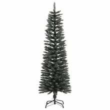 vidaXL Künstlicher Weihnachtsbaum Mit Ständer, Schlank, Grün, 150 Cm, PVC - Grey - View 3