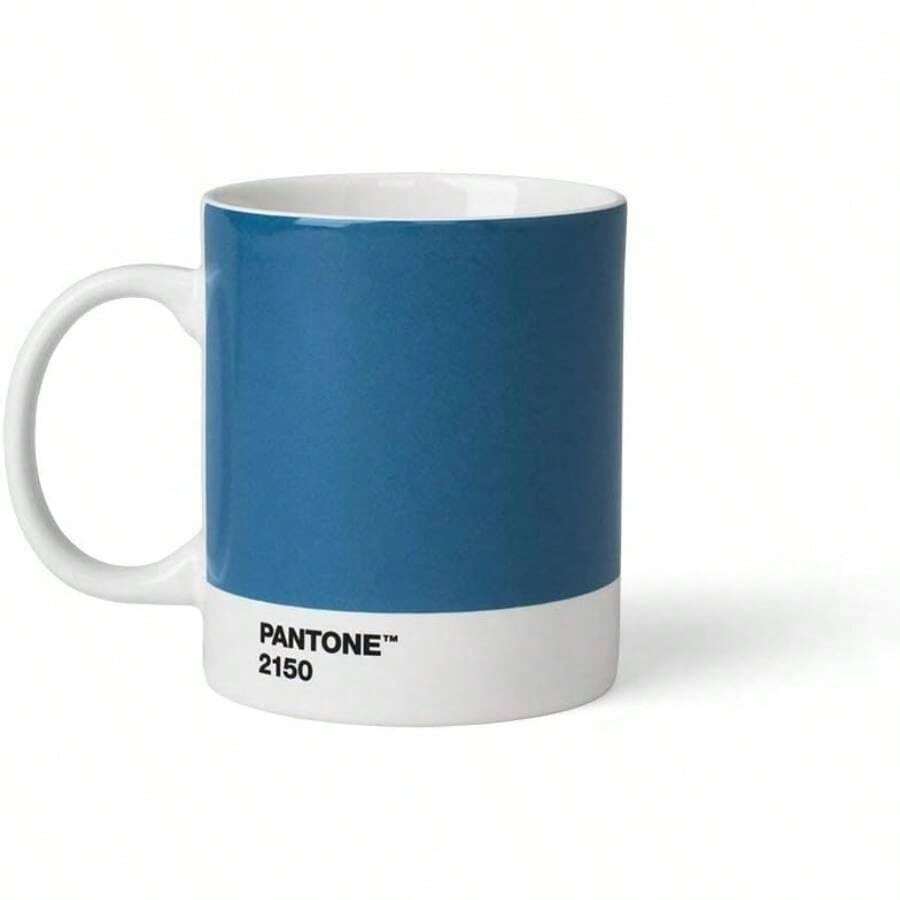 Tazas de porcelana 375 ml, porcelana, azul 2150, 3.3x 3.3x 4. pulgadas, 101032150 - Azul 2150 - Ver 1