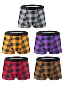 10pcs/Pack Random Pattern Men's Underwear - Comfortable, Stretchy Boxer Briefs Suitable For Casual & Sports - Soft, Lightweight, Surprise Patterns Randomly Sent - Multicolor - View 6
