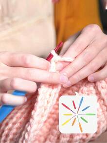 Bộ 5 kim móc ergonomic, kích thước từ 2mm đến 10mm, tay cầm thoải mái, màu sắc ngẫu nhiên, tay cầm hình bầu dục cầu vồng, tay cầm có thể tháo rời, phù hợp cho người bị viêm khớp và người làm thủ công, phụ kiện thoải mái cho đan, móc và DIY. - Nhiều màu - Xem 3