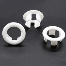 Anel de Transbordamento para Lavatório (1/3/5 Peças - Adequado para Furos de Drenagem com Diâmetro de 22-24mm), Tampa de Drenagem de Transbordamento, Anel de Transbordamento de Pia, Tampa de Transbordamento de Lavatório, Tampa Decorativa de Transbordamento para Banheiros e Pias de Cozinha, Decoração Doméstica - Embelezando Saídas de Drenagem, Durável e Fácil de Instalar, Adequado para Casas, Cozinhas, Escritórios, Dormitórios e Hotéis. - Multicolorido - Visão 6