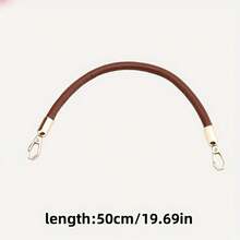 1pc Multi-Color Leather Bag Strap, Metal Buckle, Suitable For Underarm Bag, Wristlet, Handbag, Shoulder Bag, Adds Fashion And Practicality To Bags, Easily Create Different Styles, Replaceable Bag Strap - Multicolor - View 7