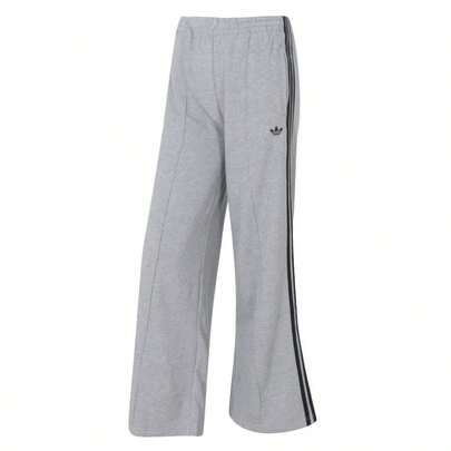 Adidas Originals Pantalón de chándal ancho y holgado de 3 rayas para mujer, pantalón deportivo casual y cómodo para uso diario