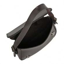 Stylish Women's Baguette Shoulder Bag With Front Detail - 鏽棕色 - 查看 7