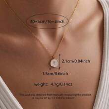 1 Piece Exquisite Gold Christian Necklace - Simple Cross Pendant With Chain, Suitable For Daily And Special Occasions, Elegant Jewelry - Religious Gift For Women, Birthday, Christmas, Anniversary - Suitable For All Seasons, High-End Design