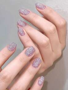 XEIJAYI 15ml Water Light Crushed Gel Nail Polish,UV LED Soaking Nail Gel, Semi-Permanent, DIY Salon Quality Nail Art Gel For Spring And Summer - Purple - View 5