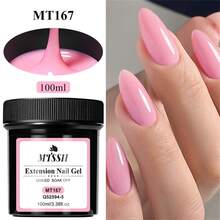 Mtssii 1罐100毫升UV/LED固化延长胶，乳白色、透明色、裸色、粉色、亚克力水晶色，持久可卸，适用于美甲DIY设计 - 彩色 - 查看 19