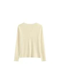 秋冬新款修身针织毛衣，百搭叠穿上衣 - 杏色 - 查看 5