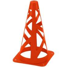 VENTDEPOT Cono deportivo MXACE-001 resistente a vientos fuertes, tamaño 22x13cm, color naranja, 1 pieza, plástico flexible, indispensable para entrenamiento y señalización. - Naranja - Ver 6