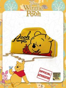 [Disney] Cartoon Pattern Clutch Shoulder Bag, Detachable Chain Party Handbag, Shopping Daily Crossbody Bag, Can Store Daily Essentials And Cosmetics - Multicolor - View 2