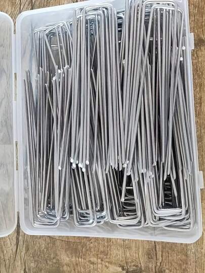 50 st U-formade trädgårdspinnar i metall - , Multifunktionella blomsterpinnar för att säkra växter, skum, kransar och hantverksprojekt, industriella hårdvaror, för trädgårdsskötsel och gör-det-själv-dekor, perfekt för utomhusbruk, hantverk | Industriell stil | Metall, trädgårdsdekor i metall