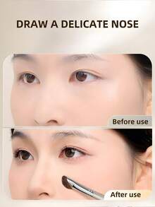 2pcs Nose Contour Brush, Highlighter Brush, Eyeliner Brush, Blending Brush, Contour Brush, Angled Eyeshadow Brush Makeup Brush Set, Including Highlighting Brush, Angled Nose Brush, Side Contour Brush, Contour Brush,Foundation Brush,Concealer Brush,Blush Brush,Contour Brush,Blush Brush,Bronzer Brush,Powder Brush,Foundation Brush,Blush Brush - Silver - View 5