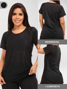 Women Sports Tees & Tanks - 黑色 - 查看 2