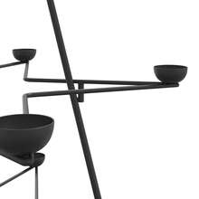 vidaXL 140 cm schwarzer Metall-Weihnachtsbaum für Dekorationen