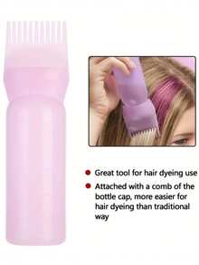Hair Dyeing Bottle With Comb Shampoo And Applicator Tool-Easy And Precise Hair Color Application,Hair,Travel,Hair Products,Hair Tools,Hair Stuff,Barber,Barber Accessories,Barbershop,Hairdressing Equipment