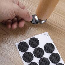 2Set (12pcs/Set) Self-Adhesive Protector Rubber-Mat Non-Slip Pads Chair Leg Sofa Table Feet - Black - View 1