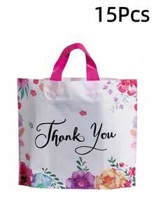 50 pièces Sacs cadeaux haut de gamme - Sacs multifonctionnels pour le shopping et les faveurs de fête pour les mariages, les anniversaires et plus - Sacs en plastique pour les petites entreprises et les événements