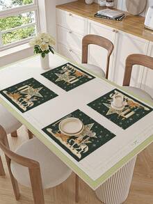 1 pièce Chemin de table étoile de Noël, Chemin de table décoratif de Noël, Chemin de table aspect lin de Noël, Chemin de table, Chemin de table, 1 pièce Chemin de table, 4 pièces Sets de table, 1 pièce Housse de coussin, 3 produits disponibles, Décoration saisonnière d'intérieur/extérieur, Décoration de maison d'hiver, Décoration de Noël, Décoration de chambre de Noël, Décoration de fête de Noël