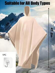 Arcane Unisex Adult Hooded Cloak Set, Oversized Wearable Blanket Poncho, Relaxing & Anxiety Relief, Loose Fit, Super Soft Faux Fur Lining - Multicolor - View 11