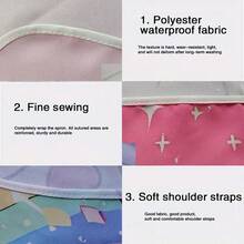 1pc Elegant Chef & Cosmetic Element Pattern Apron, Polyester Fiber, Handwashable, Glossy Surface, Suitable For Home And Professional Use, Professional Apron | Sports Apron - Multicolor - View 10