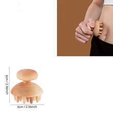 Strumento di massaggio in legno SilvaLex, massaggiatore per tutto il corpo, massaggiatore per mani, massaggiatore per gambe, massaggiatore per spalle, strumento per massaggio di spalle e collo, strumento per massaggio facciale, massaggiatore per schiena, massaggiatore per vita, massaggio muscolare per tutto il corpo