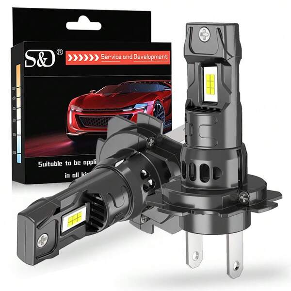 S&D S&D H7 LED Headlight Kit Mini Bulb 100W CSP 3570 For Car Headlamp Auto Fog Lamps Canbus H7 Led Turbo Automobile 12V 6000K