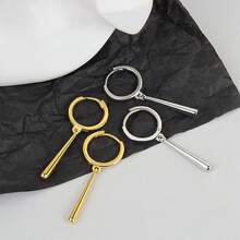 1pc 925 Sterling Silver One-Line Tassel Design Earrings For Women, Suitable For Daily, Party, Commuting, And Holiday Gifts