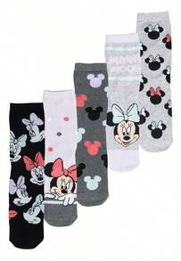 Disney Socken für Damen - Frauen Sneaker Strümpfe 38-43 (5er Pack) - Verschiedenfarbig - Übersicht 9