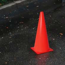 VENTDEPOT Cono de para Construcción, MXSFC-001, 1Pza, 22x14cm, De , Naranja, Plástico Rígido. - Naranja - Ver 2