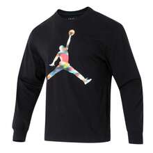 Nike 男士 AS FLT MTNSIDE GFX LS CREW 休闲通勤舒适柔软户外旅行简约圆领长袖T恤 休闲运动服 IM6512-010 - 黑色 - 查看 1