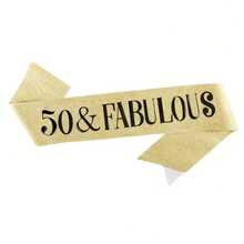 Elegant Golden 30th, 40th, 50th, And 60th Birthday Belts - "30th And Beautiful", "40th And Beautiful", "50th And Beautiful", "60th And Beautiful" - Women's And Men's Birthday Belts, Birthday Decorations, Birthday Party Decorations, Photography Props, Gifts - Multicolor - View 8