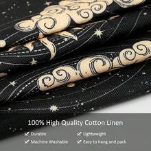 Pack Of 2 And Moon Tapestry Moon And Tapestry Clouds Tapestries Aesthetic Tapestry Black Tassel Tapestry Wall Hanging Room Decor Cloud