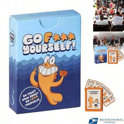 Family Board Game: Adult Fishing Card Game - Classic Interactive Party Game, Suitable For 2-8 Players, No Props Needed, Portable & Durable Boxed, Ideal For Game Nights & Birthday Parties