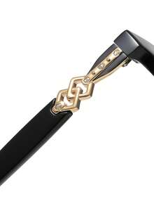 LINFEMAND Cat Eye Fashion Gradient Decorative Glasses, Unique Metal Rhinestone Accessories For Women, Suitable For Parties, Celebrations And Festivals - Multicolor - View 8