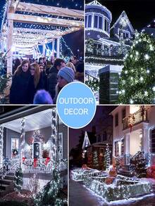 Solar String Lights, Home Lighting Christmas Decorative Lights, 5m/7m/12m/22m 20/50/100/200 LEDS Green Wire Fairy Starry String Lights,Solar Christmas Lights 8 Lighting Modes, Solar Lights Oudoor Waterproof For Tree Patio Yard Garden Christmas Parties Indoor Outdoor Xmas Tree Wedding Party Decoration - Black - View 11