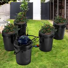 RDWC Recirculating Deep Water Grow Hydroponic System, 4 X 5 Gallon Buckets - 查看 9