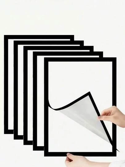 9/6/3 件装 A4/A3 磁性海报框，可重复使用，金色/银色/黑色相框，现代画廊风格墙面装饰挂钩，适用于照片、艺术印刷品、证书等，办公室家居装饰，磁性相框，自粘墙纸，情人节礼物，节日必备，个性化礼品