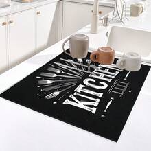 （畅销产品！！！）1 件装平底炉灶保护垫，橡胶防滑耐热厨房用具垫，适用于电磁炉、玻璃灶台，多用途防刮擦保护垫，也可作为烤箱、洗衣机、烘干机的鼠标垫和厨房装饰。 - 彩色 - 查看 4