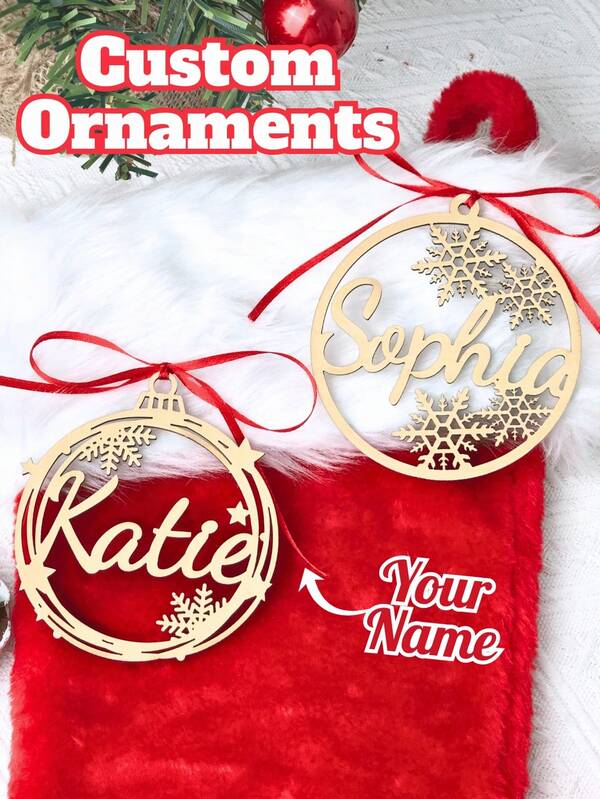 1 قطعة/3 قطع/5 قطع زخرفة عيد الميلاد الخشبية المخصصة 2025 - كرة زخرفية مخصصة بالليزر، ديكور عيد الميلاد، قلادات شجرة العطلات، هدية عيد الميلاد الأولى الفريدة ل- له، لها وللعائلة، هدية عيد الميلاد، ديكور عيد الميلاد، زخرفة عيد الميلاد المخصصة، ديكور شجرة عيد الميلاد المخصصة، ديكور خشبي/أكريليك