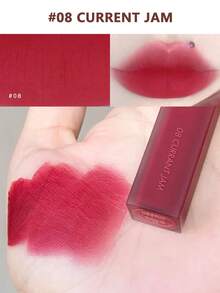 Rom&nd BLUR FUDGE TINT 08 Current Jam 0.17盎司，Romand液体唇膏，唇釉，哑光唇彩，奶油质地，易于涂抹，持久显色，不拔干，丝绒哑光，轻松打造渐变效果，韩式彩妆，礼盒装，5.0克/0.18盎司 - 08 當前堵塞 - 查看 2