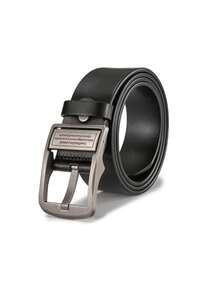 Cinturón de cuero con hebilla de pasador para hombres, cinturón de cintura retro con hebilla de aleación giratoria, cinturón de pantalones casual clásico de moda, mejor regalo de Navidad para novio o papá