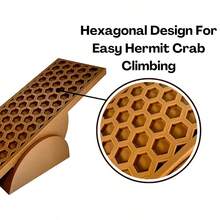 1pc Hermit Crab, Turtle Ladder, Lizard Seesaw, Amphibious Animal Toy, Reptile Habitat Climbing Ramp, Suitable For Glass Container Decor, Provides Ample Space For Turtles, Tortoises, Lizards To Promote Healthy Reptile Growth
